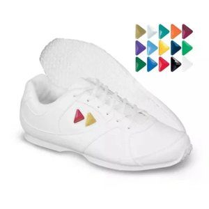 New Kaepa Cheer‎ Cheerleader Cheerleading White Shoes Sneakers Big Girls 4